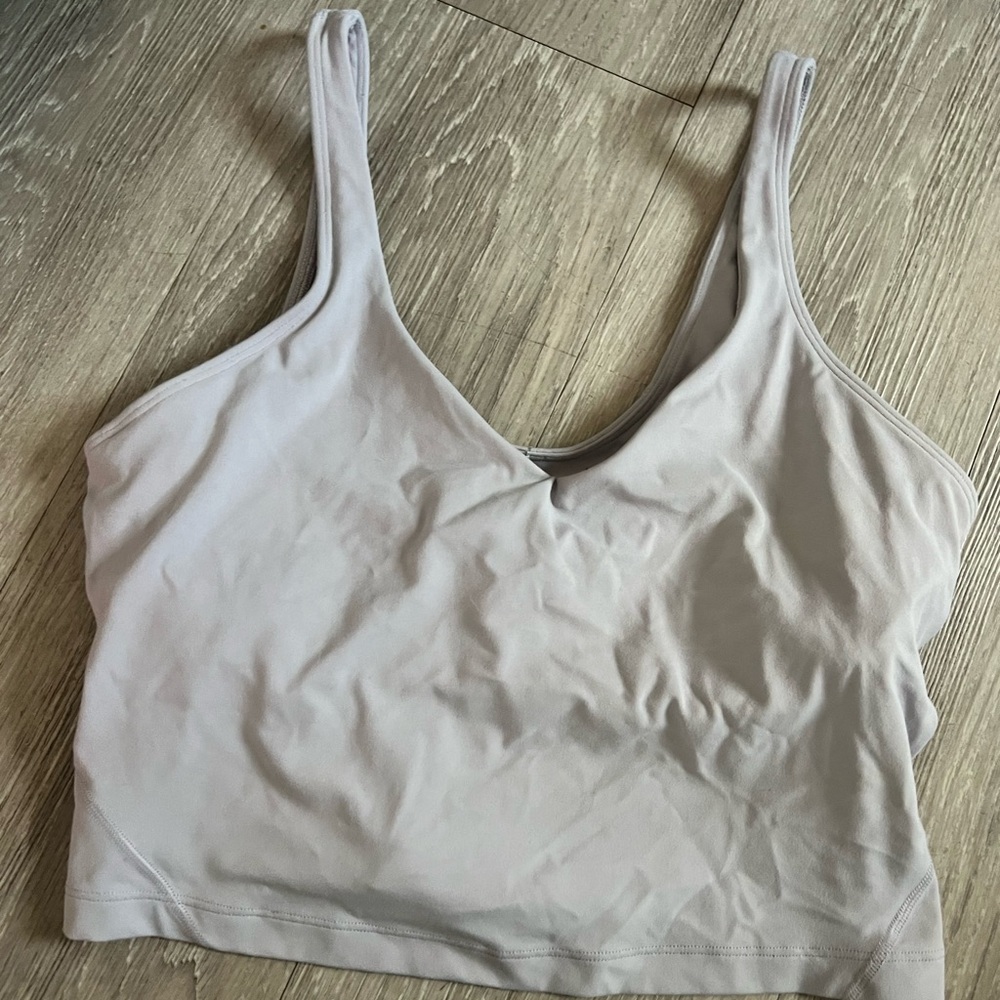 Lululemon light lilac define crop top